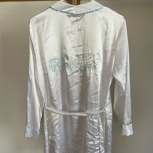 Carrie Amber Satin Bridal Robe